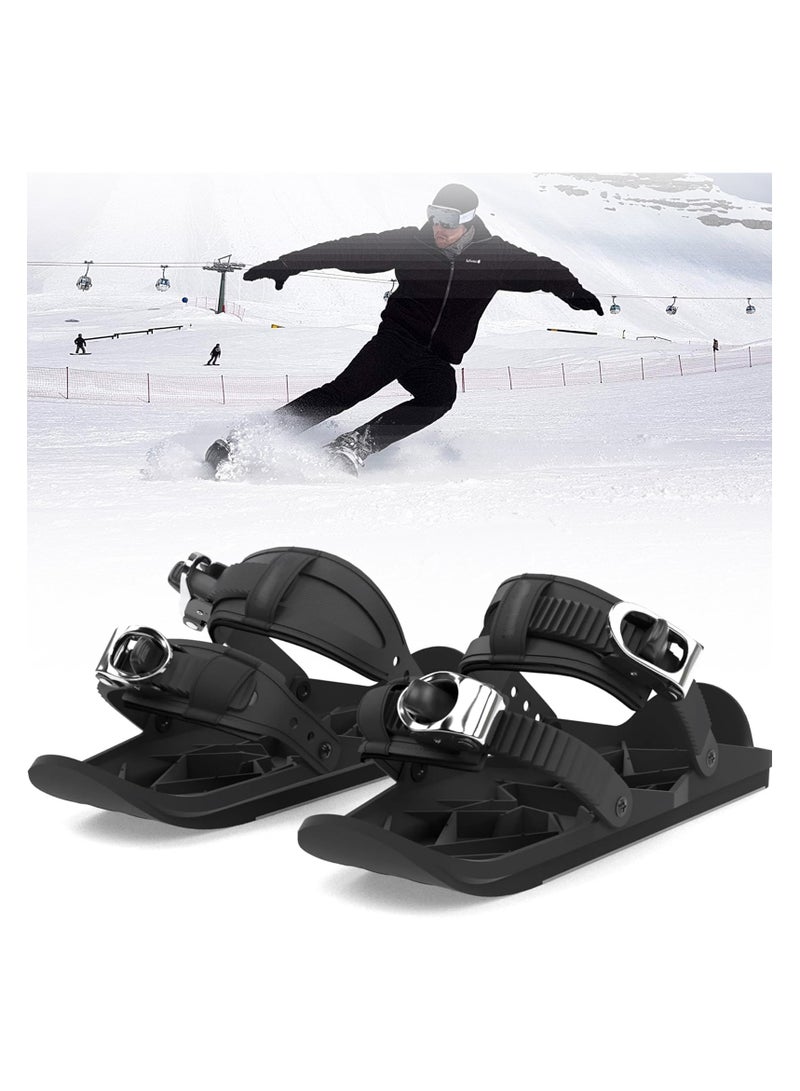SYOSI Mini Short Ski Skates for Snow, Skis for Winter Shoes, Short Snowskates Snowblades Skiboards, Mini Ski Skates, Snow Shoes, Shoes for Snow, Short Ski d Singles Sled Winter Outdoor Sport - Image 1