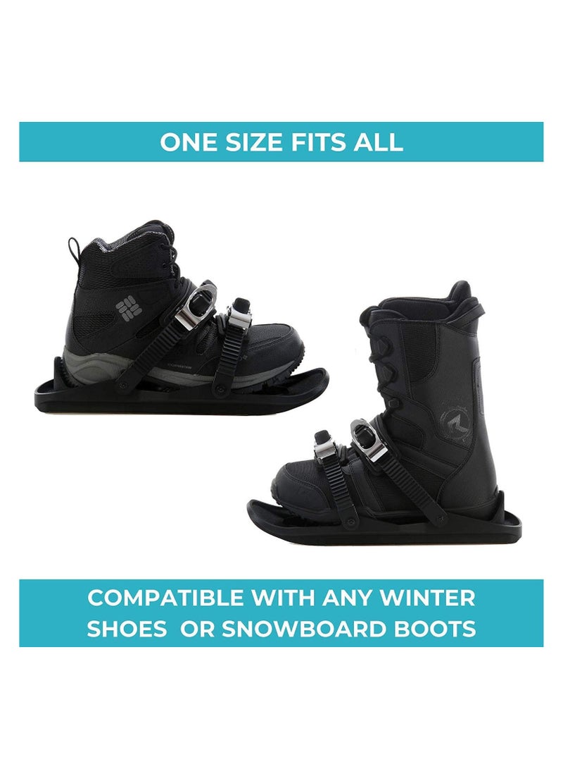 SYOSI Mini Short Ski Skates for Snow, Skis for Winter Shoes, Short Snowskates Snowblades Skiboards, Mini Ski Skates, Snow Shoes, Shoes for Snow, Short Ski d Singles Sled Winter Outdoor Sport - Image 4