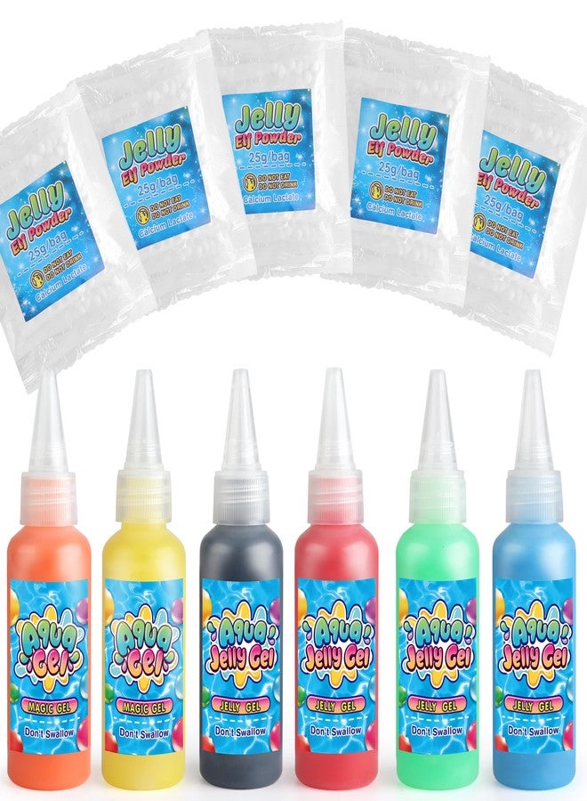 wookidel Magic Water Gel Elf Powder Refill, Aqua Fairy Water Gel Kit Refill with 6PCS Elf Powder and 6 PCS Magic Gels, Aqua Jelly Gels Kit for Christmas,Birthday, Gift for Girls 6 7 8 9 10 Year Old - Image 1