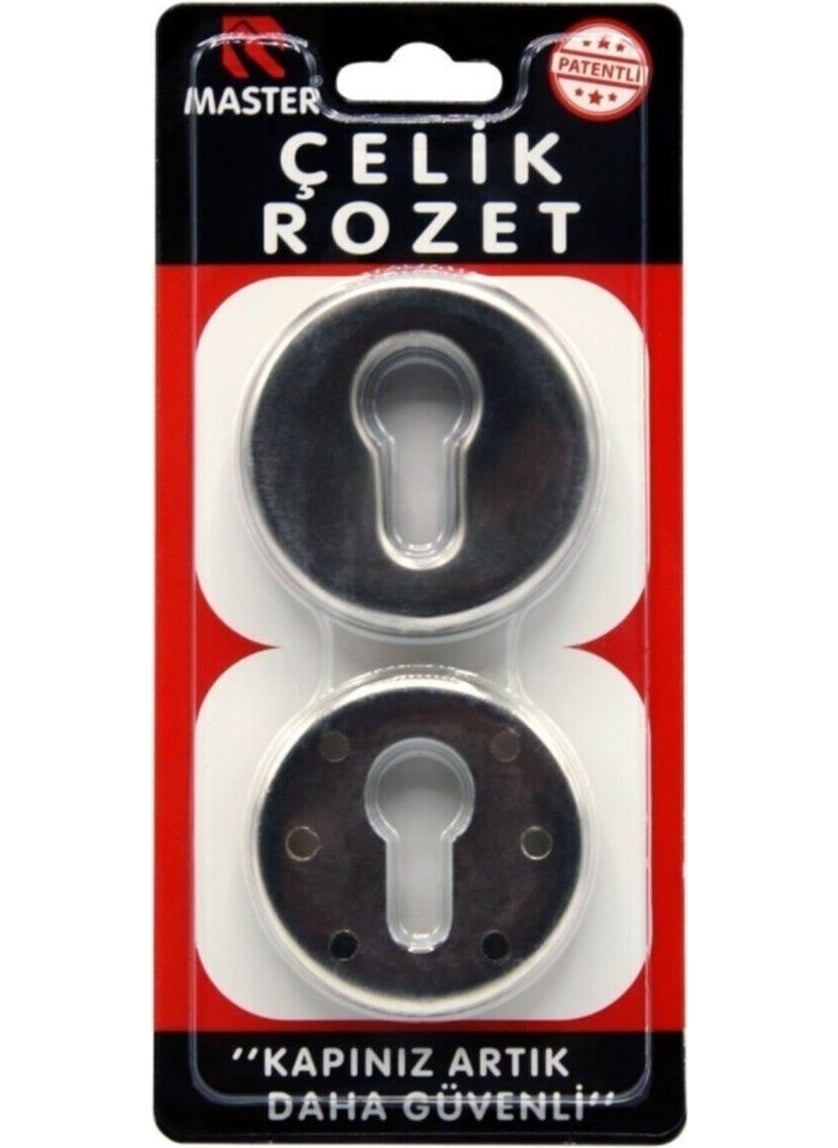 Master - 6 Screw Steel Rosette Satin - Image 1