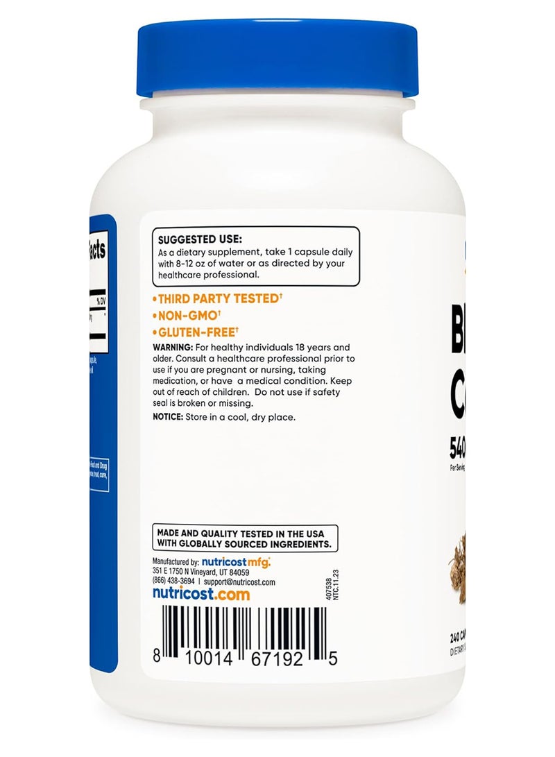 الكوهوش الأسود، 540 ملجم، 240 كبسولة - Image 4