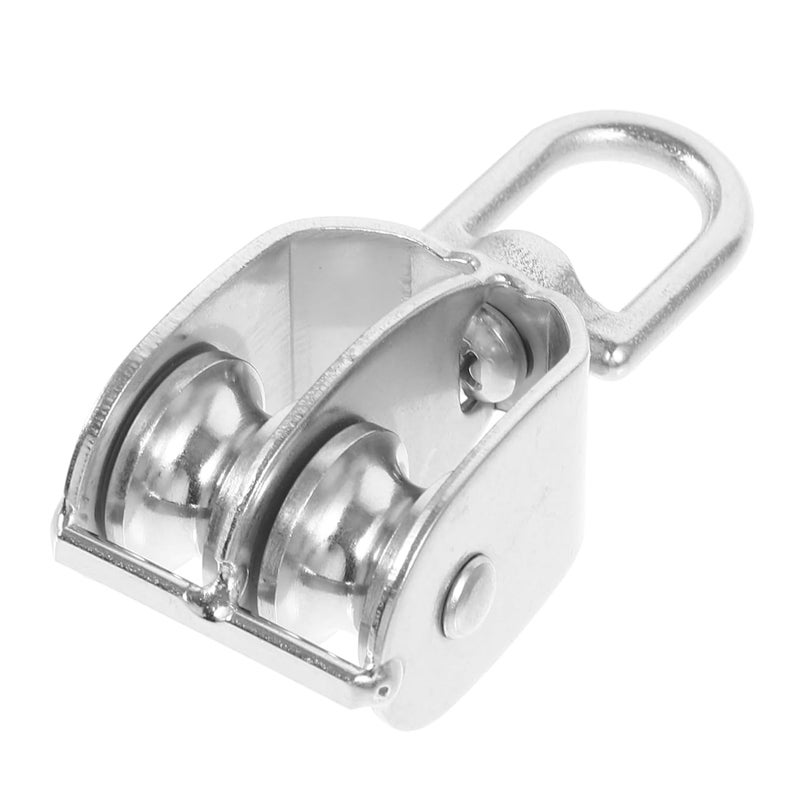 Double Pulley Block 2 Pack Wall Mount For Lifting Hoisting Heavy Loads - Image 2