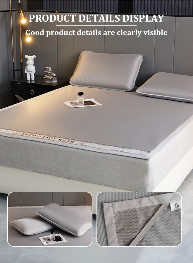 Cool Touch Machine Washable Antibacterial Summer Mattress Topper Set, 2 Pieces - Image 3