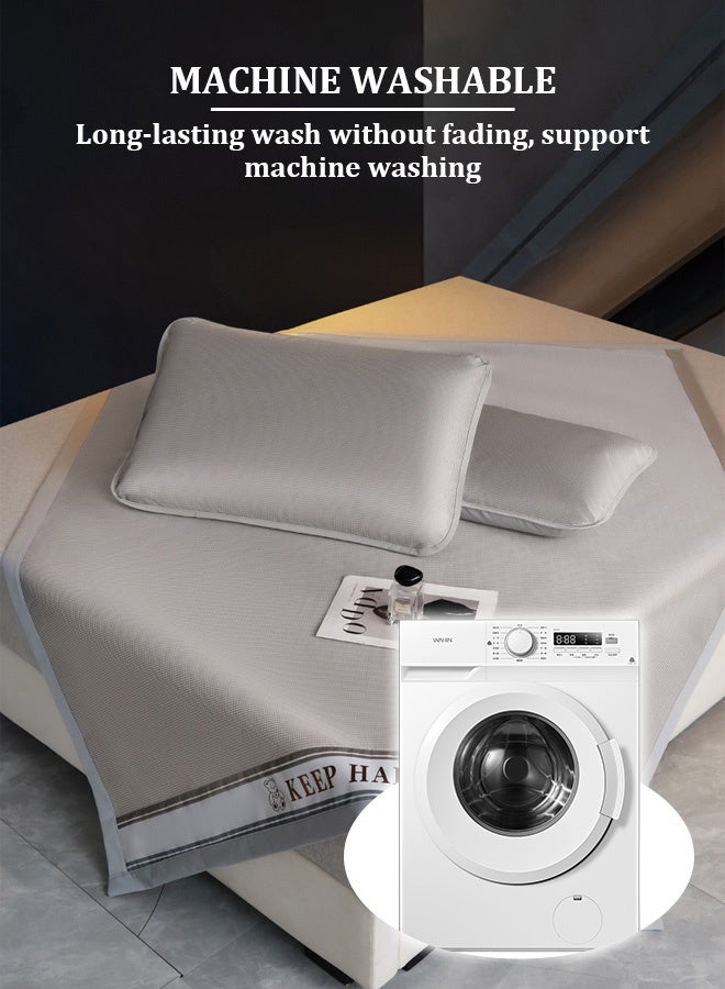 Cool Touch Machine Washable Antibacterial Summer Mattress Topper Set, 2 Pieces - Image 5