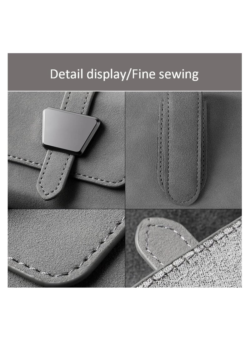 SYOSI SYOSI Upgrade Sunglasses Case for Car Visor, Universal Sunglasses Holder, One-Handed Open Magnetic Closure, Velvet Material, Auto Interior Accessories Organizer with Glasses - Image 3