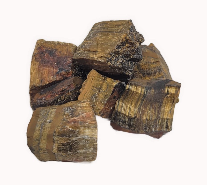 Pachamama Essentials Tiger Eye Crystals Raw Rough Natural Premium Grade Stones Chakra Healing Home Decor Tiger Eye