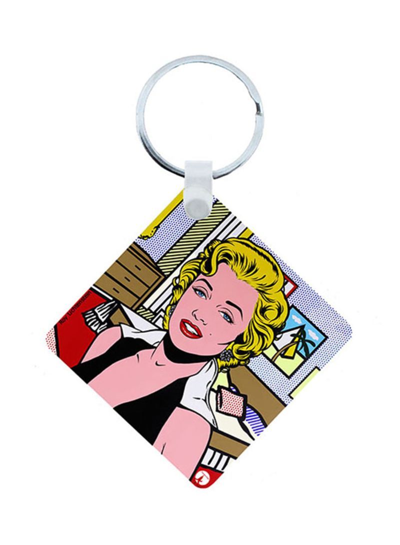 RKN Pop Art Wooden Keychain