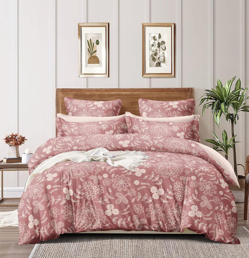 homewards Pink Garden Mesh Double Bed Comforter Size 216x230cm