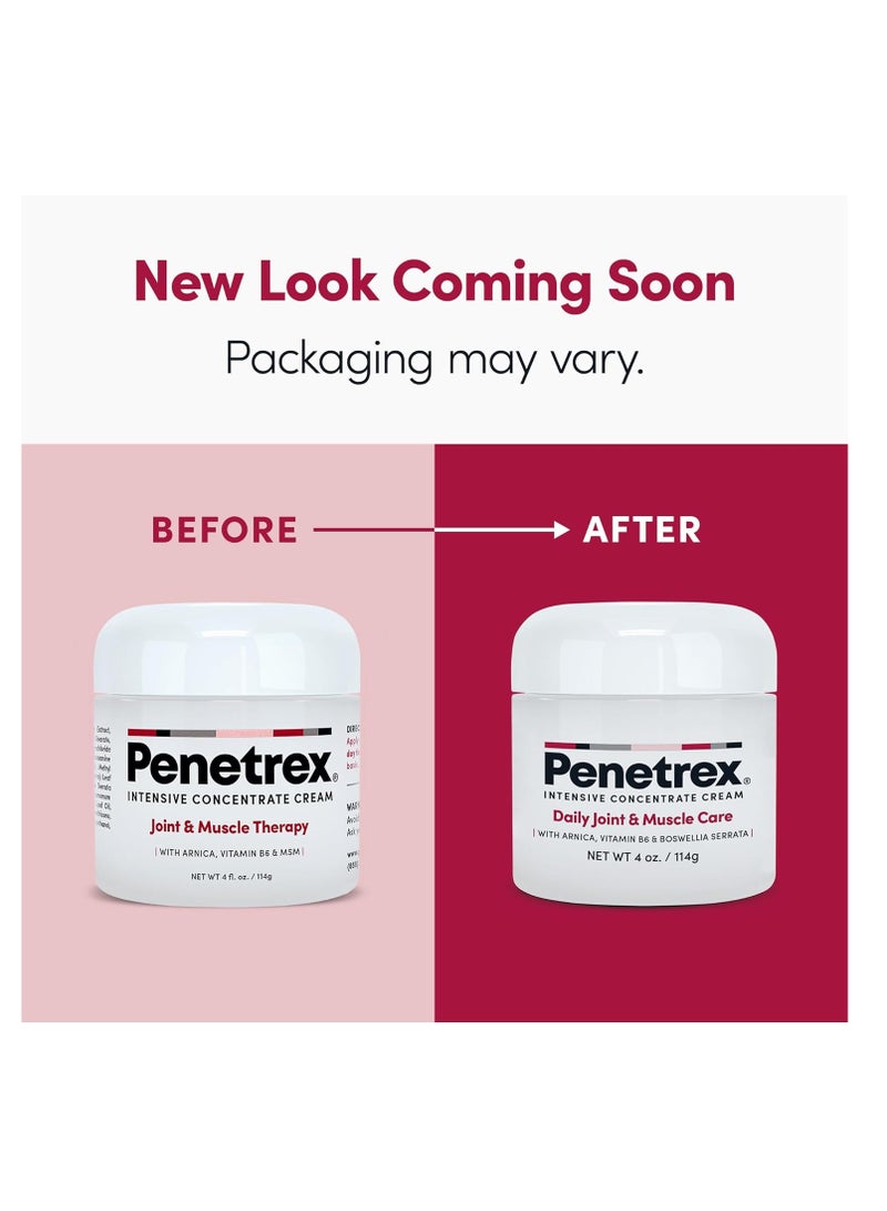 penetrex Joint & Muscle Therapy - Soothing Comfort for Back, Neck, Hands, Feet - Premium Whole Body Rub with Arnica, Vitamin B6 MSM & Boswellia - Non-Greasy 4oz Cream - Image 2