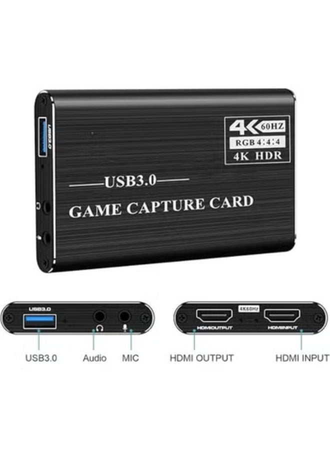 USB 3.0 Video Capture Card with 3.5mm Audio Input and Output, Full HD 1080P Capture Device for Live Streaming, Recording and Content Creation - Image 2