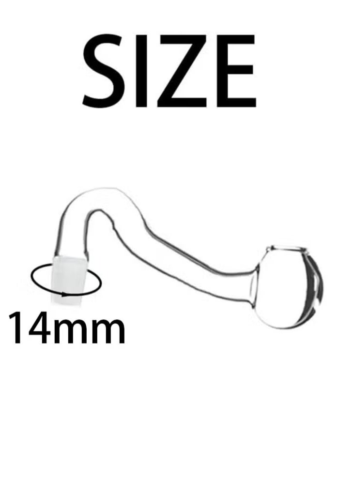 Beauenty 2Pcs 14mm Glass Mini inflow Pipe,Inflow Pipe Water Pump Aquarium FilterTubing, Surface Skimmer, AquariumPlanted Tank Aquascaping Fish TankAccessories, for Fish Tank - Image 3