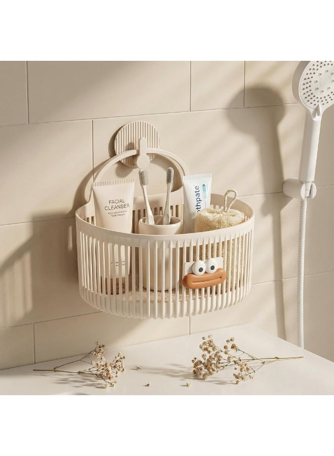 Multi - purpose Storage Basket for Toiletries, Tissues, Underwear, Shoes - Wall - Mounted, Countertop, Hollow Bottom for Drainage - Image 1