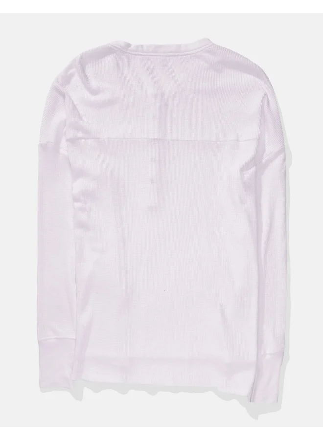 آري من امريكان ايجل AE Oversized Henley Tshirt