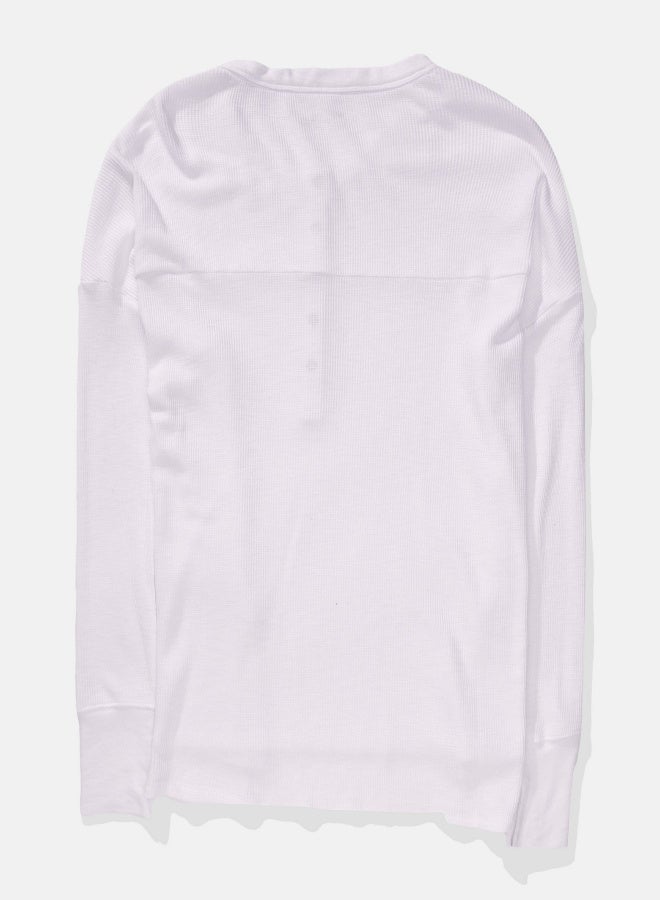 Aerie AE Oversized Henley Tshirt  - Image 5