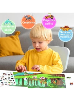 KASTWAVE Reusable Sticker Book for Kids, Insect Learning Activity Books, Jelly Quiet Book for School Home Outdoor, Preschool Travel Busy Book Gift for for Boys Girls Toddlers  - Image 4