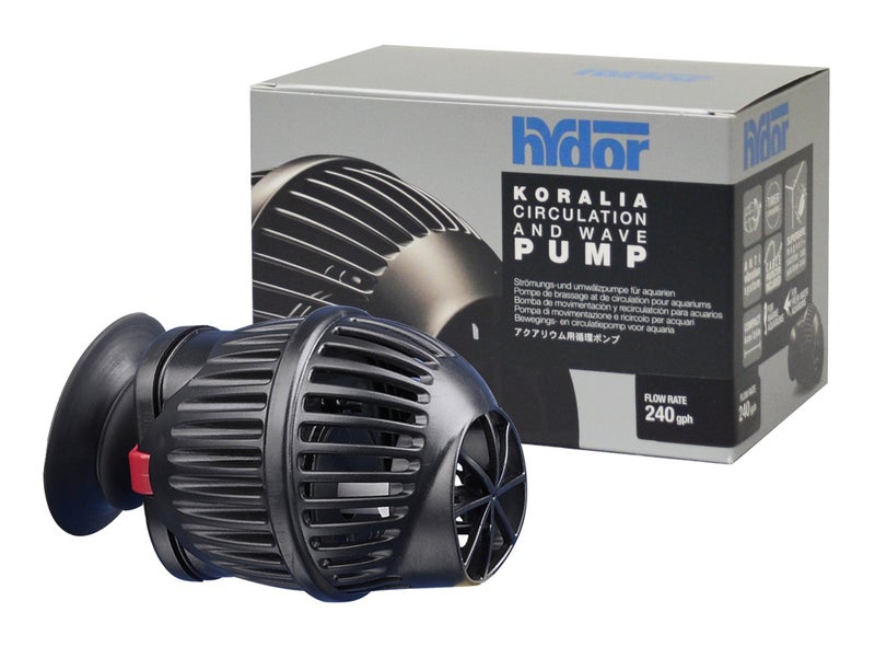Hydor Koralia Nano Aquarium Circulation Pump, Includes Built-In Cable Protector, 240 GPH, Measures 2.4-Inches & is Ideal for Fresh or Salt Water Use - Image 1