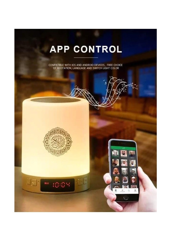 Muslim Bluetooth Quran Speaker Lamp Time Display Azan Clock Islamic Gift Set Muslim Speaker - Image 5