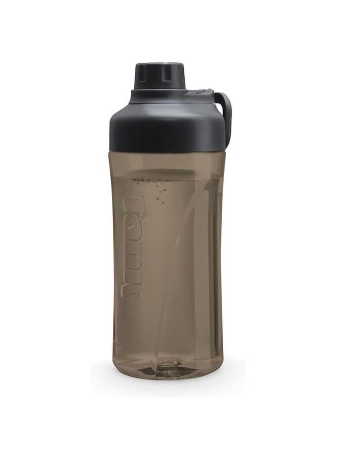 تانك زجاجة مياه بلاستيك تريتان من تانك سعة 550 مل، لون اسود، خالية من البيسفينول ايه - Image 1