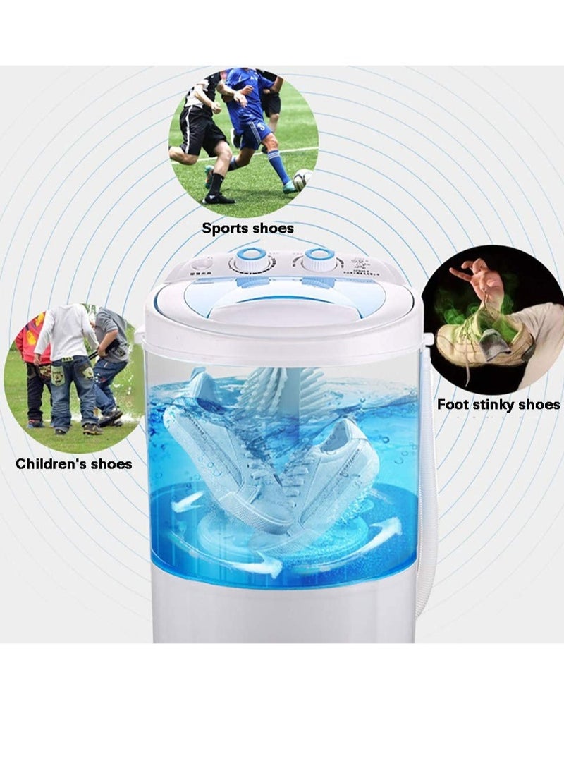 ELTRAZONE Shoe Washing Machine Small Household, Portable Lazy Washing Machine, 360° Cleaning, 10 Minutes Fast Cleaning, Safe Material Does Not Hurt Shoes Blue/White  - Image 2