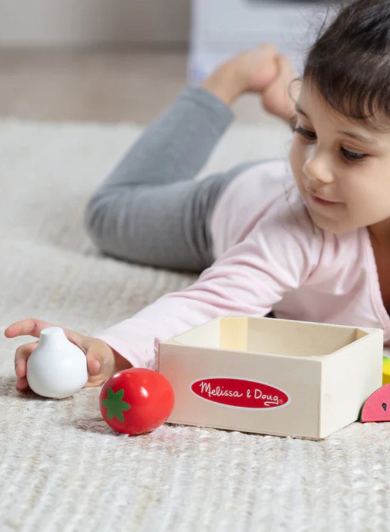 Melissa & Doug Melissa and Doug Wooden Food Groups Play Set - Produce  - Image 2