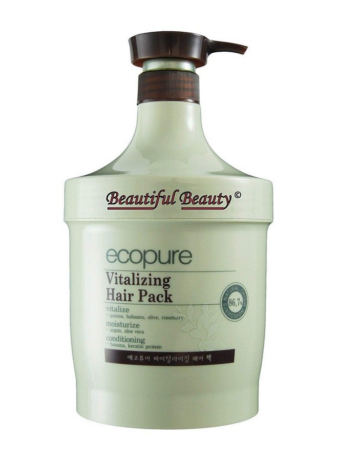EcoPure Vitalizing Hair Pack 1000Ml Natural Origin Ingredients 86.7% - Image 1