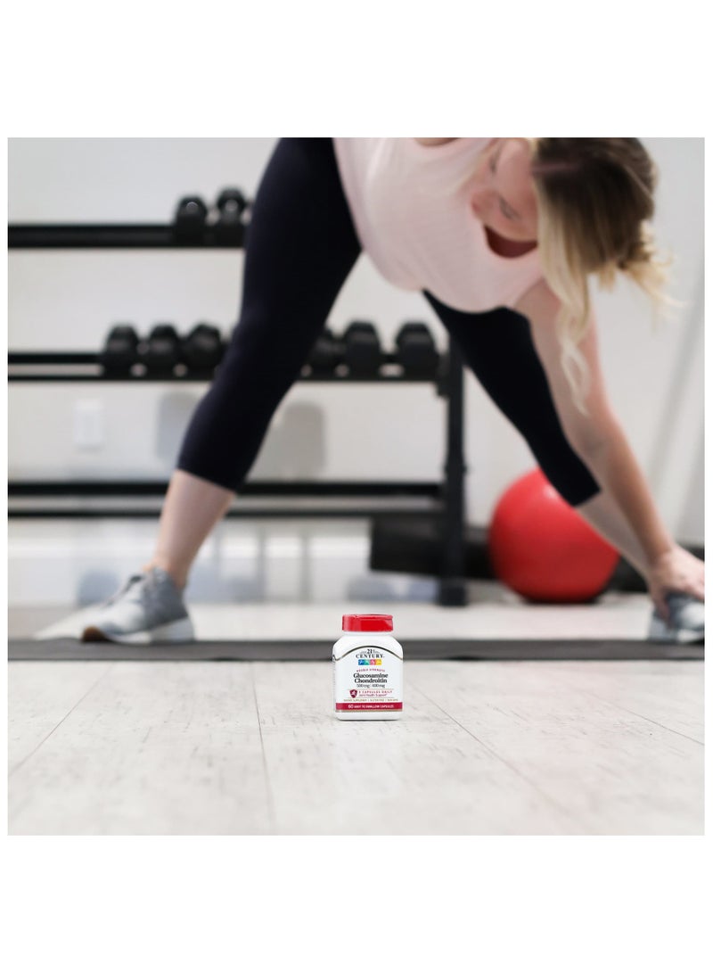 21st Century Glucosamine - Chondroitin Double Strength 60 Easy to Swallow Capsules  - Image 2