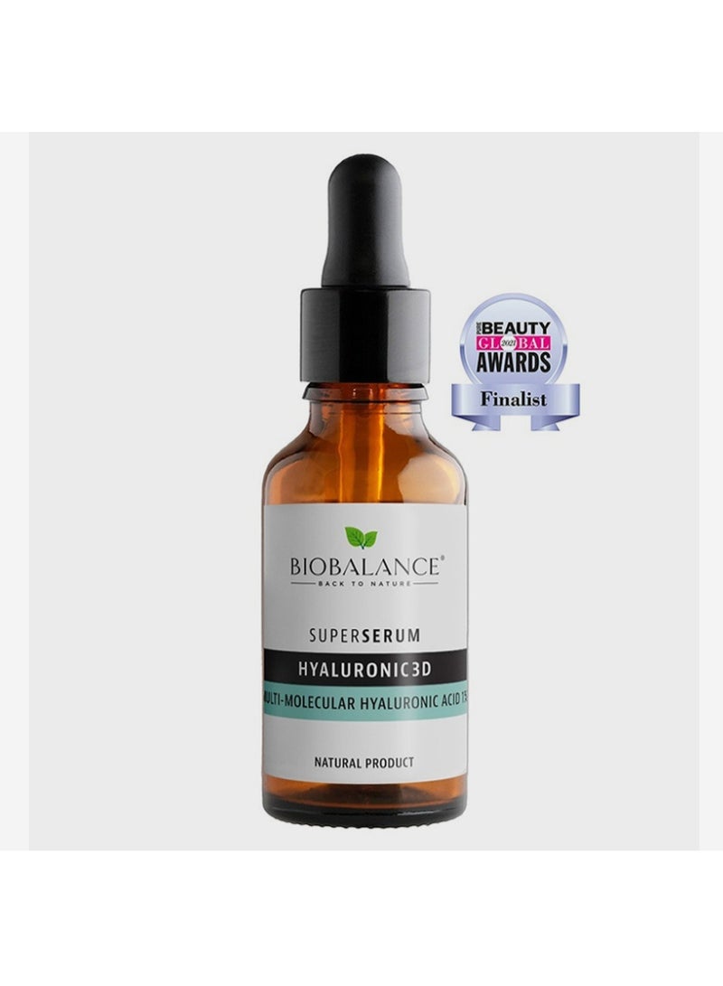 بايو بالانس سيروم بيوبالانس سوبر هيالورونيك ثلاثي الأبعاد 1% 30 مل - سيروم مرطب للوجه بحمض الهيالورونيك متعدد الجزيئات - Image 4