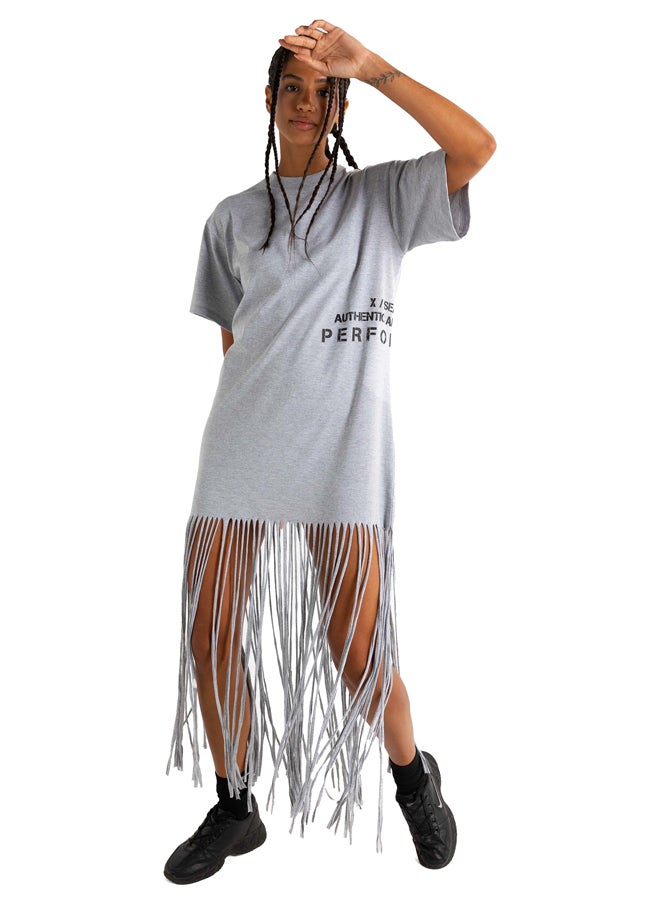 ASTK Women Long HS Fringe T-shirt  - Image 1