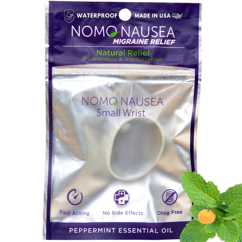NoMo Nausea NoMo Migraine Band Instant Migraine Headache and Tension Relief with Peppermint Essential Oils and Acupressure Drug Free Aid for Pounding Headache and Migraine Relief - Image 3