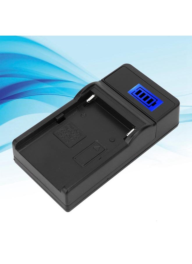 LCD Display Screen USB Camera Battery Single Charger for NP-F780 F980 F990