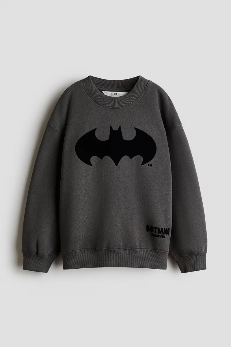 H&M Printed brushed-inside sweatshirt