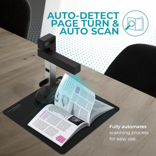 IRIScan Desk Scanner for Laptop Document Camera a4 Scanner- v6business :8MP/12MP visualizer, Library Scanner, Free PDF Editor,Portable Scanner,Book Scanner,AI Curve Flattening-Finger Hiding,Win Mac - Image 3