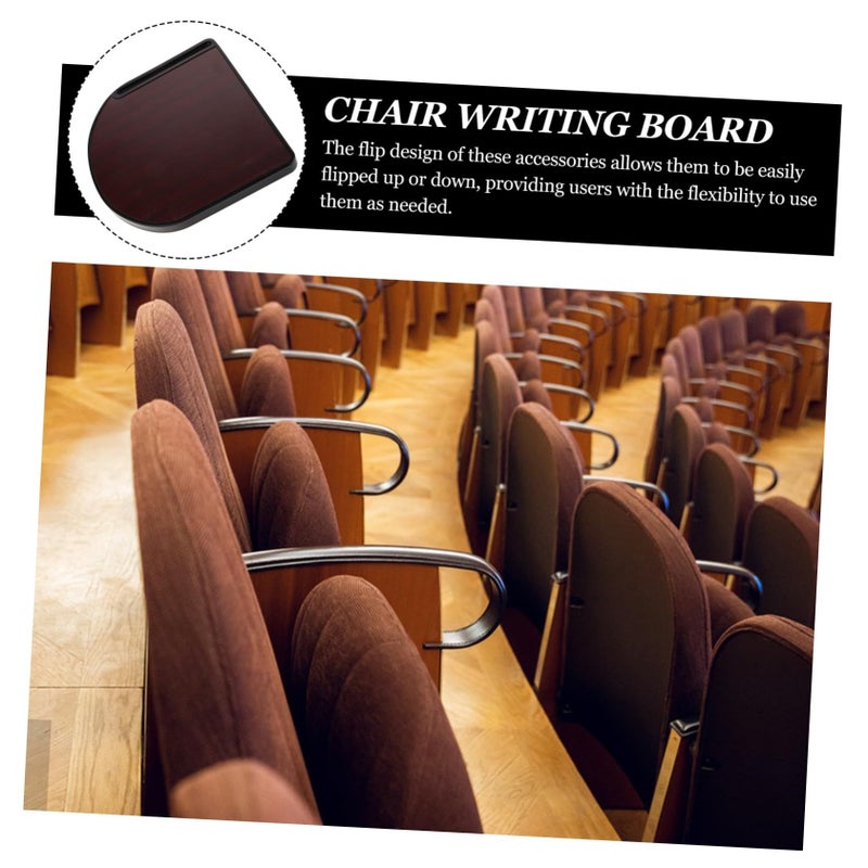 Black Folding Writing Board for Conference and Meeting Chair Replacement - Image 5