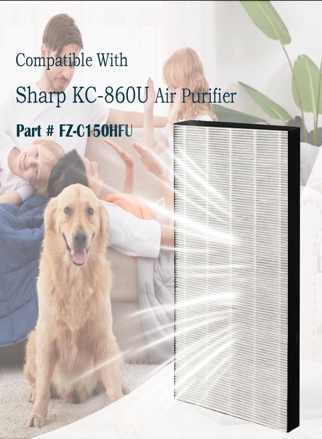 DAODEFUL KC860U filter for Sharp KC-860U Air Purifier Part # FZ-C150HFU Used for Room with HEPA Filter - 2 Pack - Image 2
