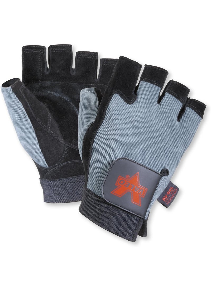VALEO Valeo VI4872SM GLAX Fingerless Padded Palm Glove Small Black  - Image 1