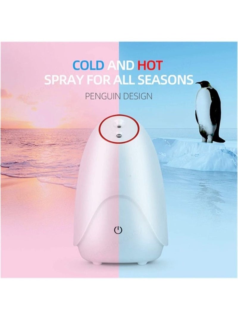 BHNS New Professional 2×6 hot and cold ionic facial steamer with gift Facial and skin scrub device for deep cleaning with vibrations, blackheads and acne removal, accumulated cosmetics and pigmented fats - Image 5