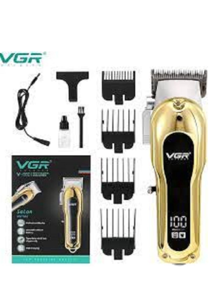 شاشة عرض LED لقص الشعر اللاسلكي من سلسلة VGR V-680 للصالونات الاحترافية