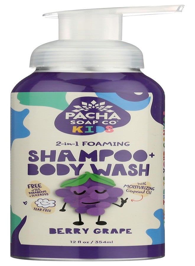 Pacha Soap Co Pacha Soap Kids Berry Grape 2 In 1 Shampoo & Body Wash, 12 Fz - Image 1