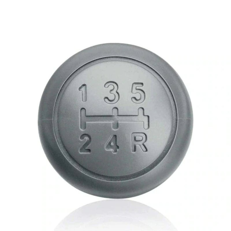 Gear Lever Cover: Grey High-quality Synthetic Leather, Ergonomic Design - Smooth Surface Gear Shift Handball for Comfortable Daily Driving - Image 1