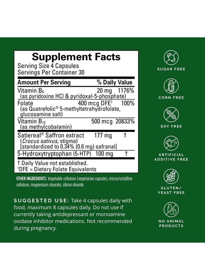 BRAINMD Dr Amen BrainMD Serotonin Mood Support - 120 Capsules - Supports Healthy Mood & Serotonin Balance - Gluten Free - 30 Servings  - Image 2