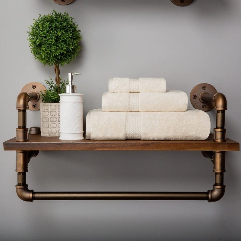 سوبيريور مجموعة مناشفات القطن المصرية المتفوقة 3 قطعة تشمل 1 حمام 1 اليد 1 منشفة الوجه/مناشف فاخرة فاخرة فائقة الغسيل - Image 2