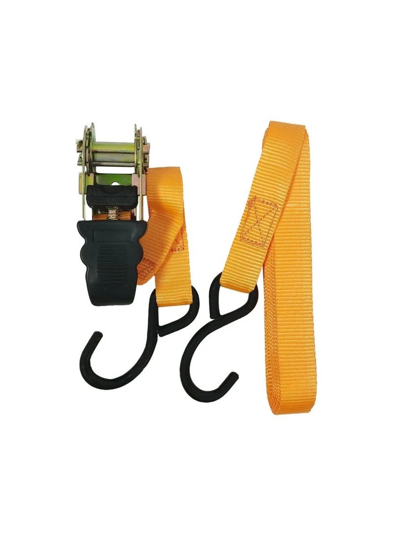 3XR 2 Pcs Ratchet Tie Down Ratchet Strap Lashing Belt 25mm X 5 Meter Working Load 400kg Breaking Strength 800kg 3XR - Image 3