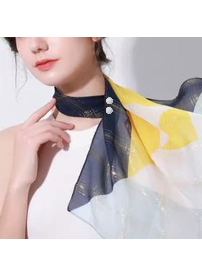 GoodBuy Set of two magnetic circle Hijab scarf women Turkish style pins - Image 2