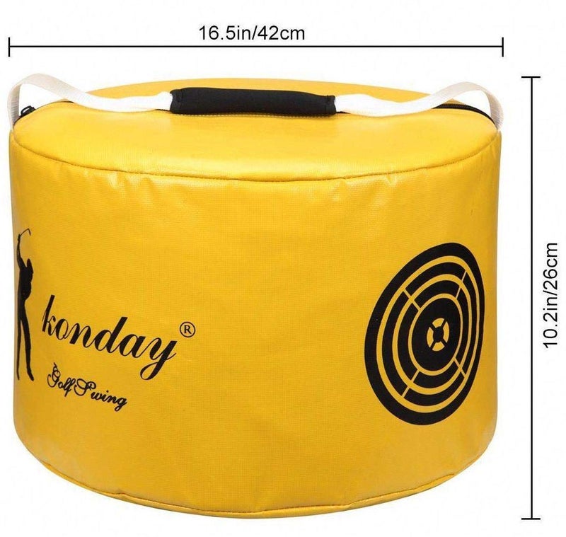 TuhooMall Hitting Bag Golf Impact Power Smash Bag Swing Training Aids Waterproof Durable (Yellow) - Image 2