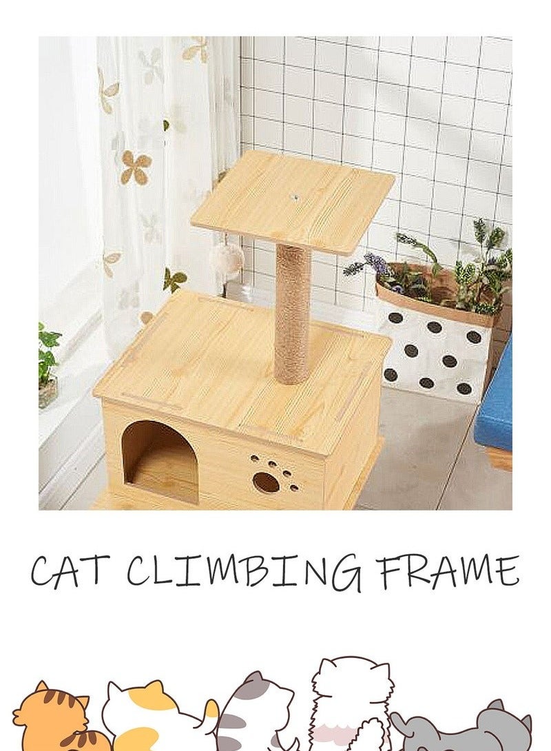 إطار تسلق القطط، عش القطط، شجرة القطط، منصة قفز القطط - Image 2