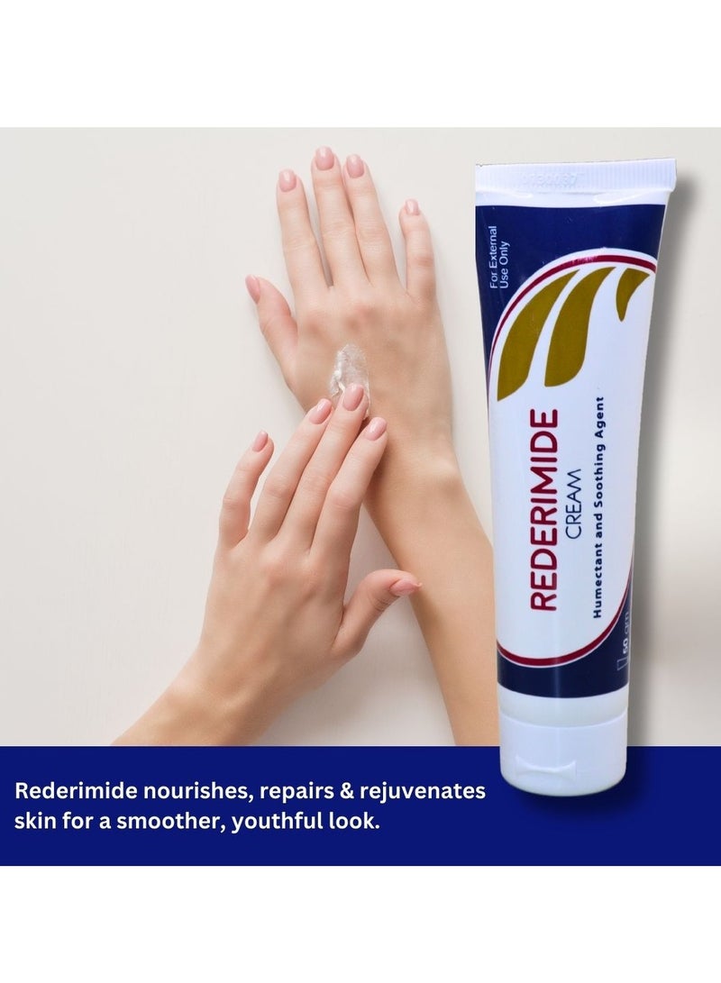UBM Rederimide Cream 10% Urea - For Cracked Heels, Dry Knees, Strawberry Skin, Exfoliation, Toning & Excessive Dryness. - Image 5