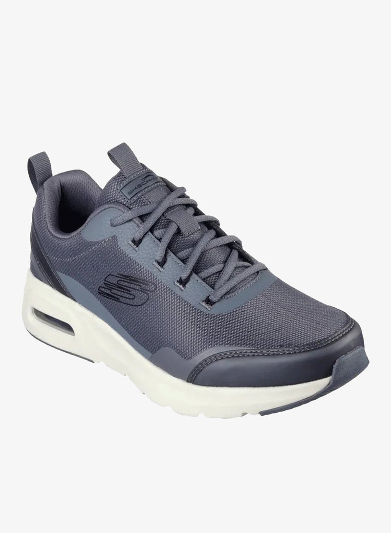 Skechers SKECH-AIR Court Men's Silver Lace-Up Shoes - Image 3