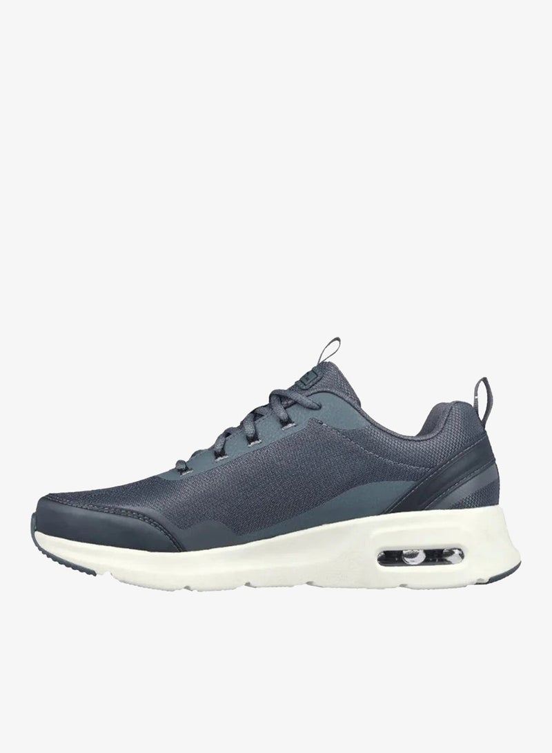 Skechers SKECH-AIR Court Men's Silver Lace-Up Shoes - Image 2