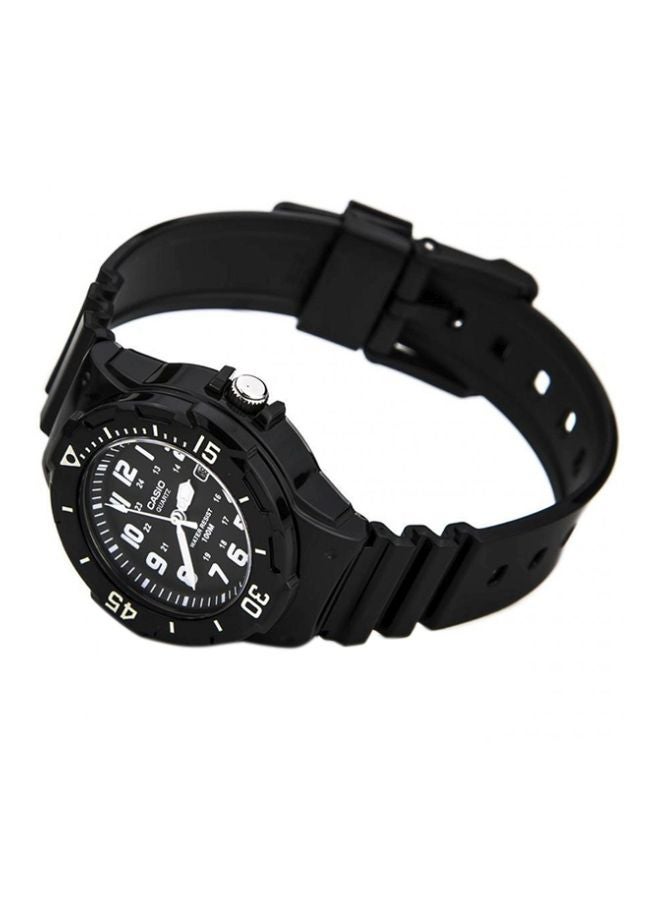 CASIO Women Water Resistant Analog Watch LRW-200H-1BV - 34 mm - Black - Image 4