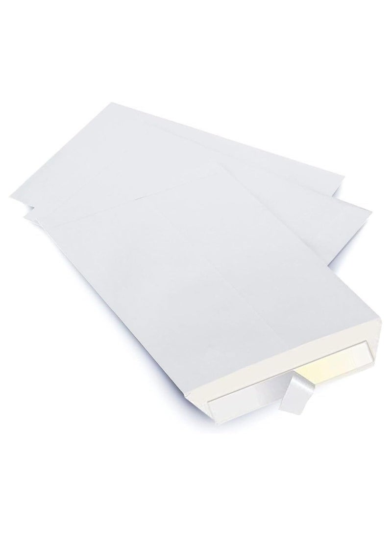 MARKQ [A3] أظرف بيضاء [250 عبوة] 12” × 16” ظرف بريد ذاتي الإغلاق للإرسال للمكتب المنزلي والتجارة الإلكترونية، 100 جرام - Image 3